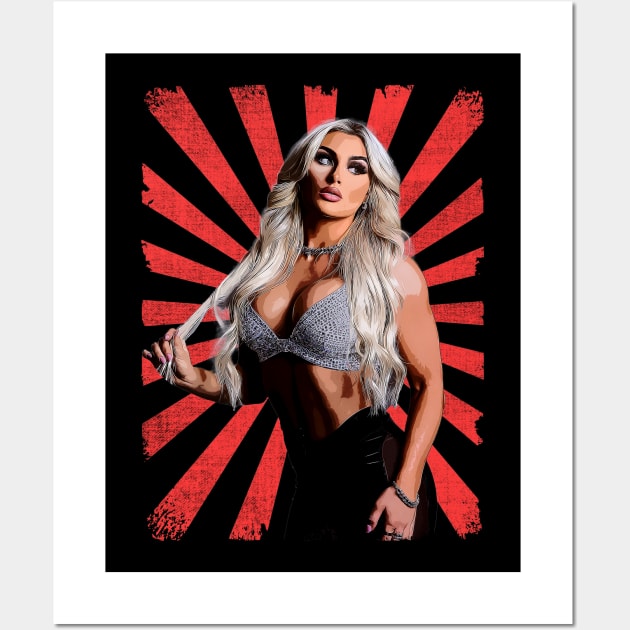 Tiffany Stratton Wrestling Vintage Fan Art Wall Art by Sakonipopart